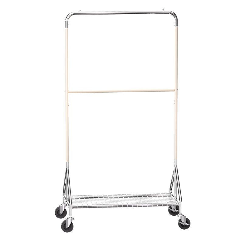 Sturdy and Durable 36.22" Floor-Standing Metal Clothing Rack