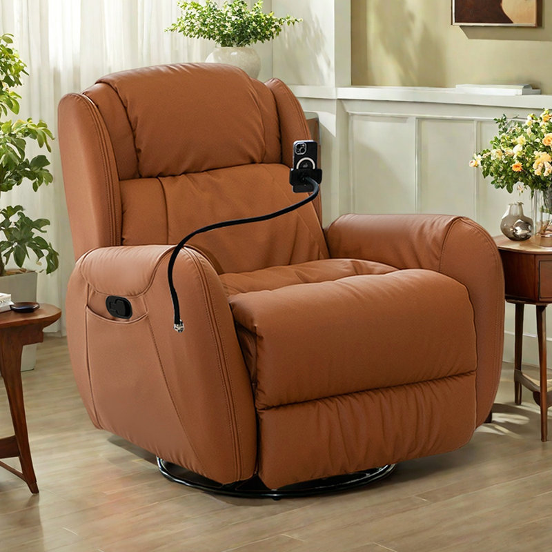 Fauteuil inclinable Barnett, Brun