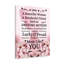 Mom Message Lucky And Proud Mother - Wrapped Canvas Print-1674090883