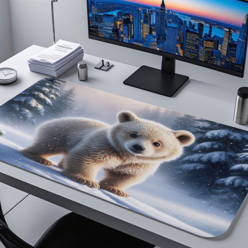Polyester Desk Pad, 31.5x15.5