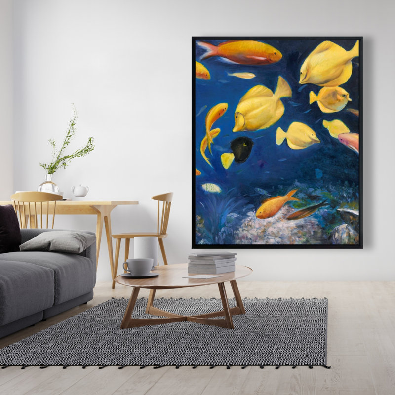 Fish Under The Sea Print On Canvas