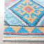 Tapis bleu / turquoise / rose touffeté à la main Gupta-254464774