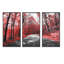 «Patch In Red Forest», ensemble d'art mural sur toile à motif floral-912037538-912037537