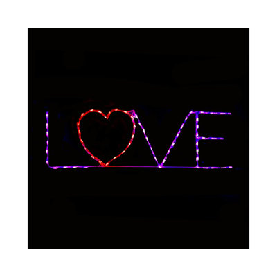 Valentines Love with Heart Purple