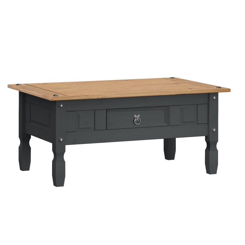 Ormidia Solid Wood Coffee Table with Storage