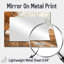 Windy Prairie Leaves Path To The Farm I - Art mural miroir floral - imprimé sur métal-780628409