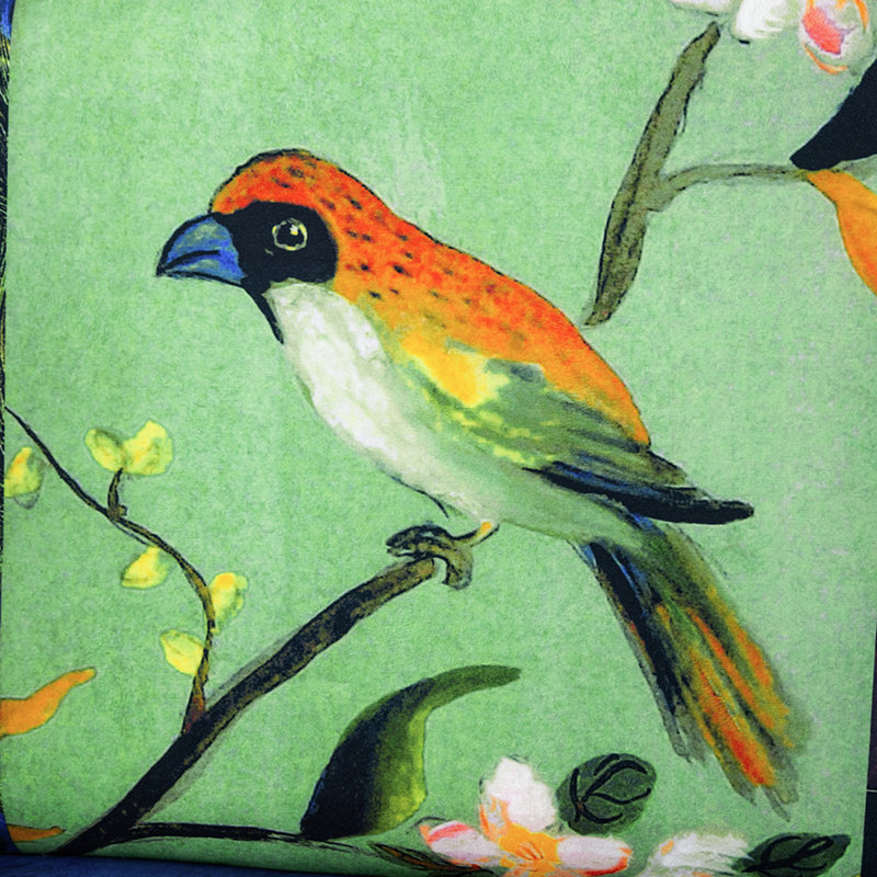 Vesta Bird Collage Print Settee