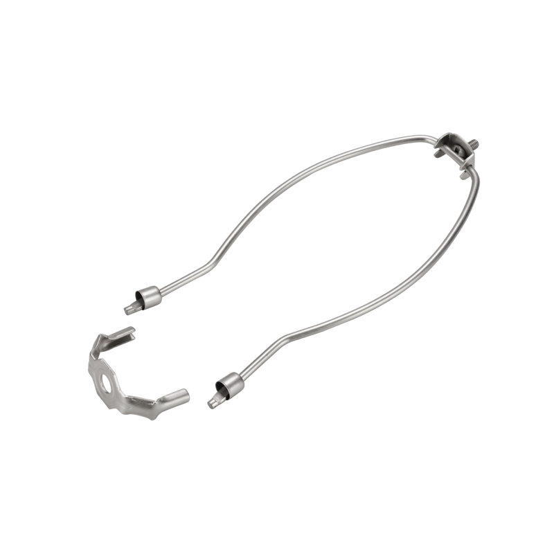 Faîteau de lampe, H 8 po x l 5,5 po x P 0,8 po, Nickel satiné