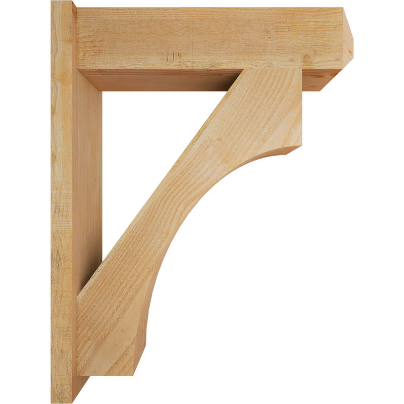 Persienne en bois rustique Westlake Craftsman, Sapin Douglas de 8 po (sciage brut), P 30 po x H 38 po