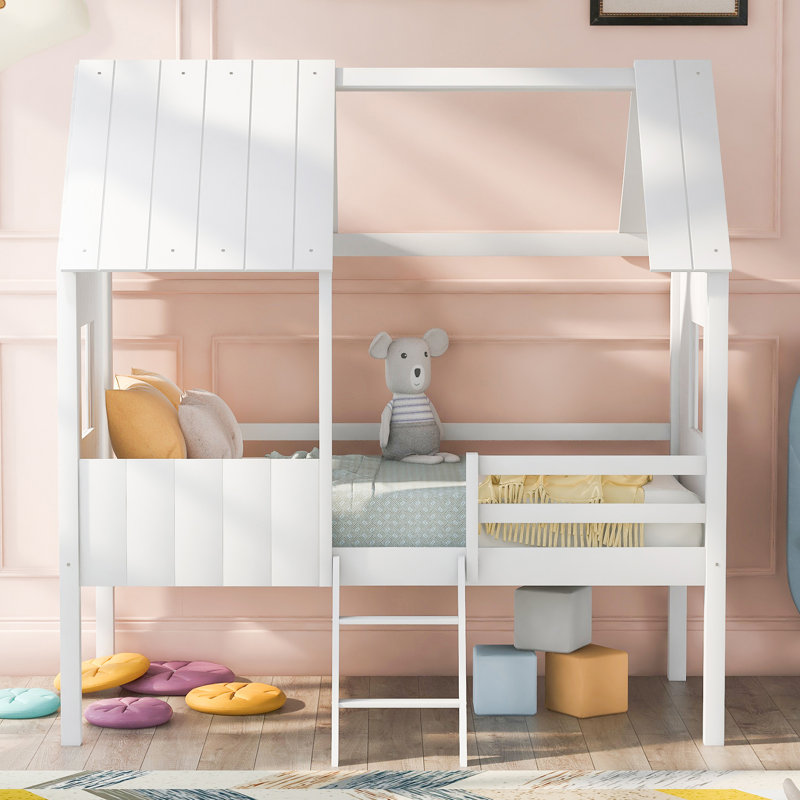 Lit mezzanine simple Oswisserie par Harper Orchard, Blanc