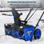 Souffleuse à neige sans fil de 20 po avec moteur sans balai, distance de projection de 23 pi, goulotte rotative réglable à 180 °, deux lumières DEL, comprend 2 piles de 4,0 Ah et un chargeur-121595835