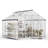 97.2' W x 118.9'' D Heavy-Duty Polycarbonate Greenhouse