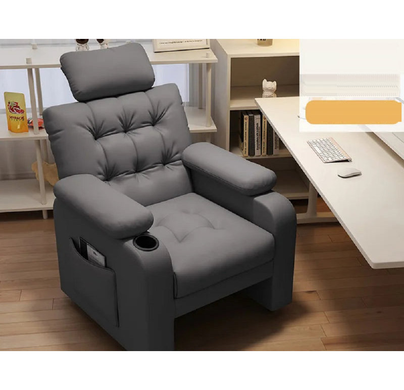 Najis Genuine Leather Side Chair