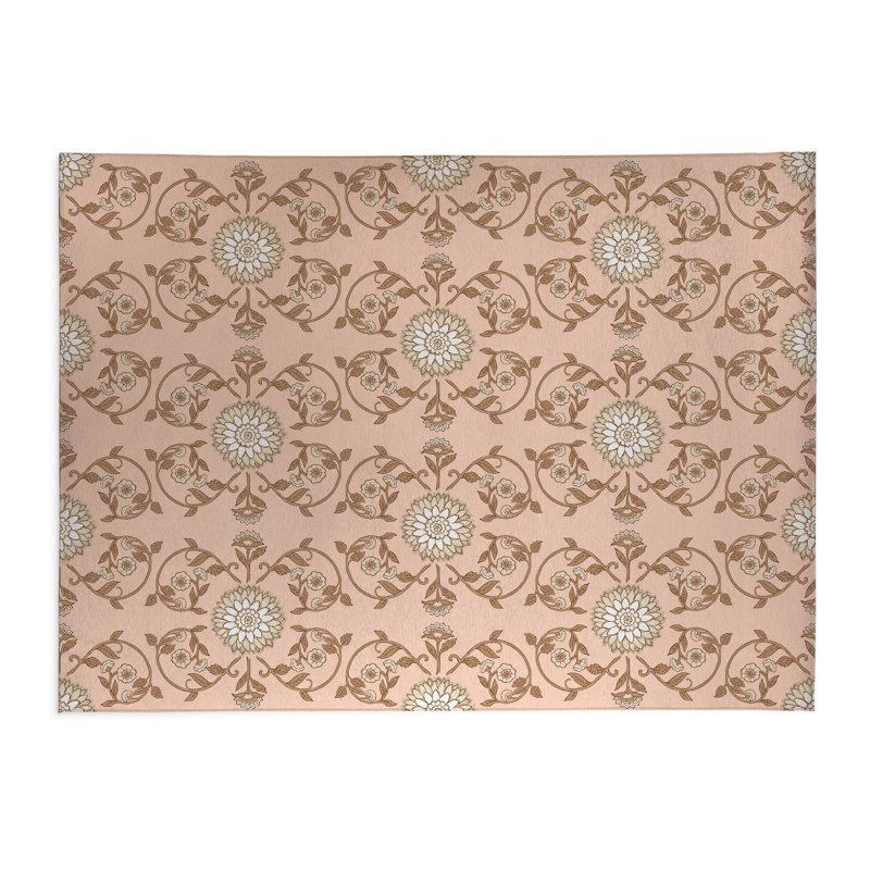 Tapis de blanchisserie antidérapant Ezimea, 49 "L x 6 "H, Blush Floral