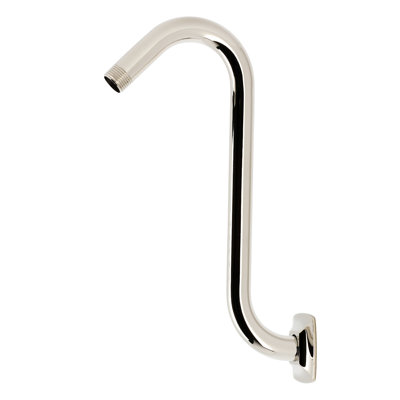 Bras de douche en forme de S avec bride carrée Kingston Brass Gehry