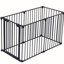 Barrière de 150 po en métal. Barrière de jeu à 6 panneaux, réglable pour les escaliers de maison, foyer, arbre de Noël. Arbre de clôture configurable, foyer. Réglable,
