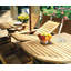 Chelsea Oval Teak Outdoor Extension Table 80"-115"