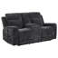Causeuse inclinable électrique en chenille Kennett gris