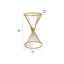 Lebanon Glass Top Pedestal End Table