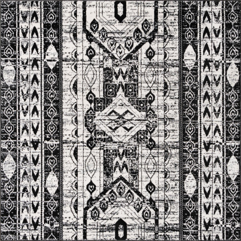 Ibaad Geometric Indoor Rug, Square 6'1"