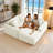 Boneless 103” Modular Sectional Cloud Sofa For Living Room Modern Minimalist Couch With L-shaped Chaise Upholstered Corduroy Couch , Deep Seat, No Assembly Required-803722776-803722778