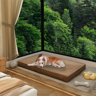 Efua Orthopedic Leather Pet Bed