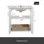Meuble-lavabo de 30 po avec lavabo en céramique, ensemble de meuble-lavabo autoportant avec tiroir caché, armoire de rangement pour la salle de bain
