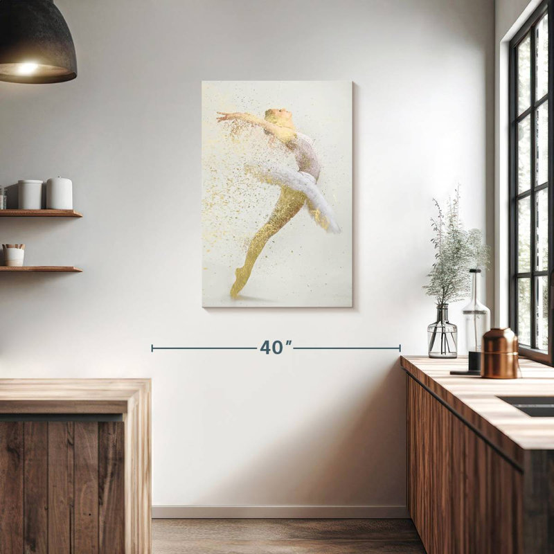 Ballerine abstraite, H 36 po x l 24 po