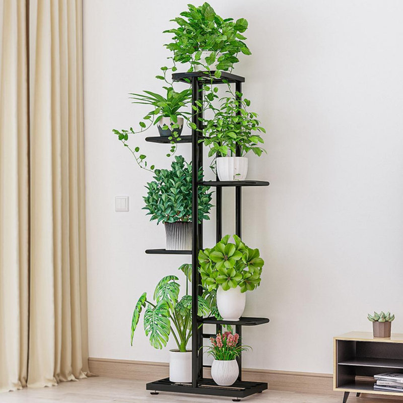 Support pour plante à 6 niveaux, Gris foncé