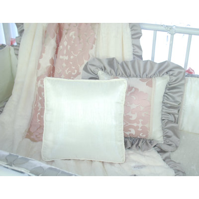 Pink Champagne Cotton Blend Throw Pillow
