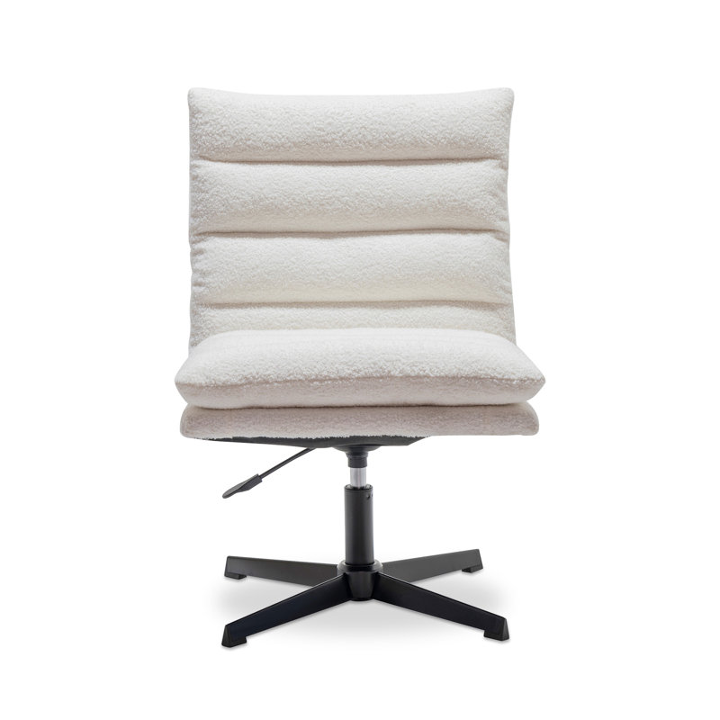 Fauteuil d'appoint pivotant à 360 ° Teddy, Beige
