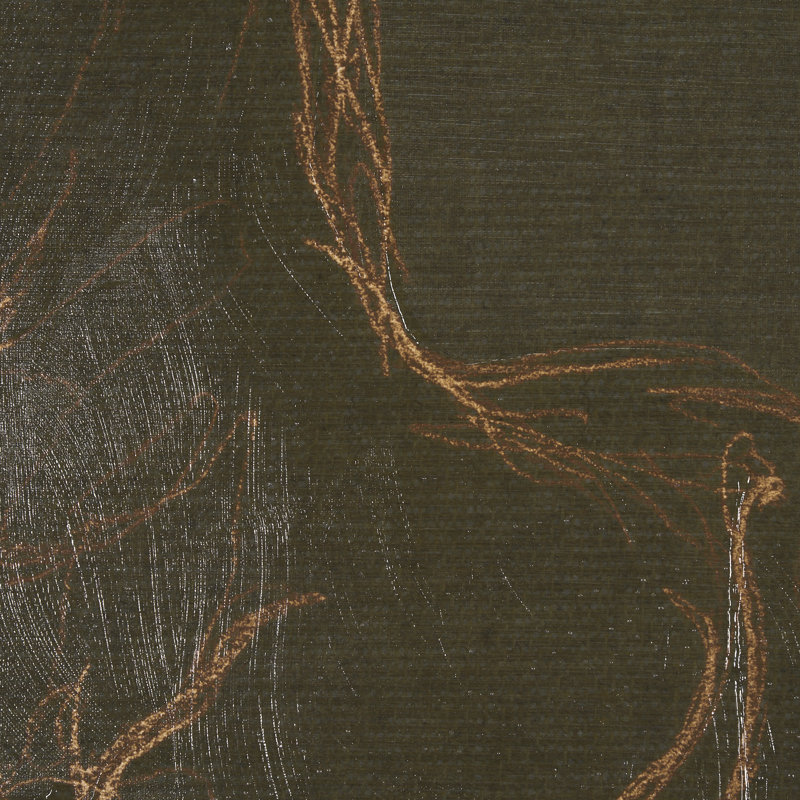«Horse III Olive a», reproduction d'art encadrée texturée à la main, Horse III Olive, Brun, 31.5L x 1.6W x 41.5H