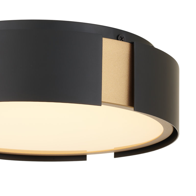 Plafonnier encastré 1 lumière DEL Meastro, H 3,75 po x l 10 po x P 10 po