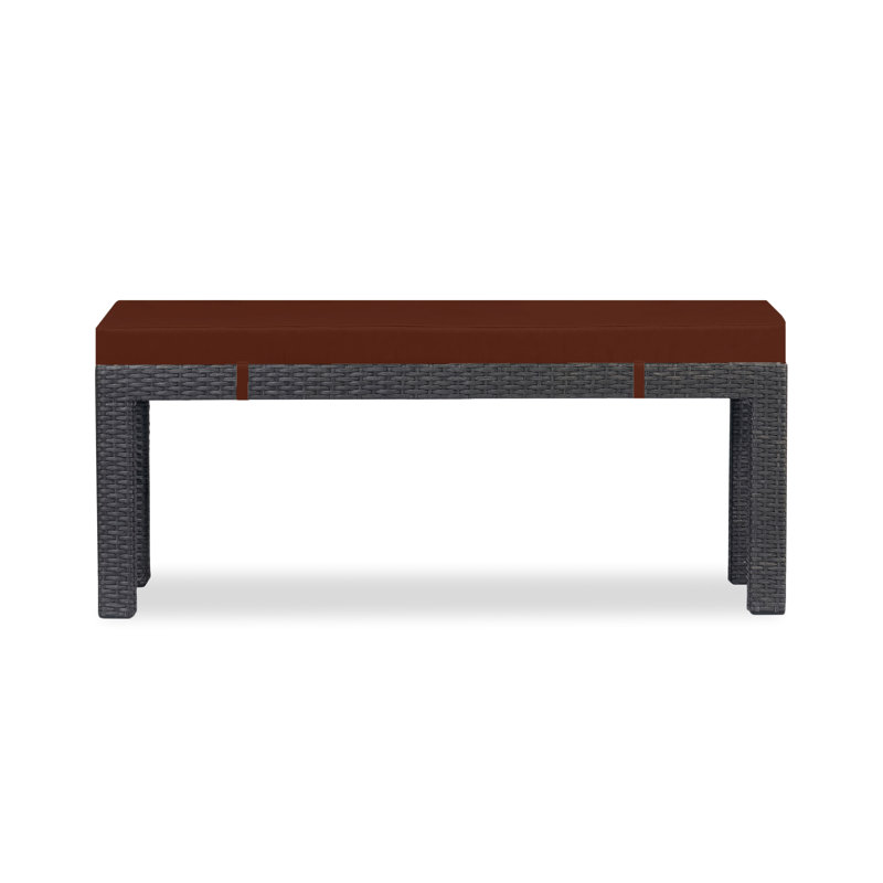Arden Outdoor Bench, Canvas Henna Sunbrella® Canvas