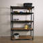 Anthonee 122cm W Metal Height -Adjustable Shelving Unit with Wheels
