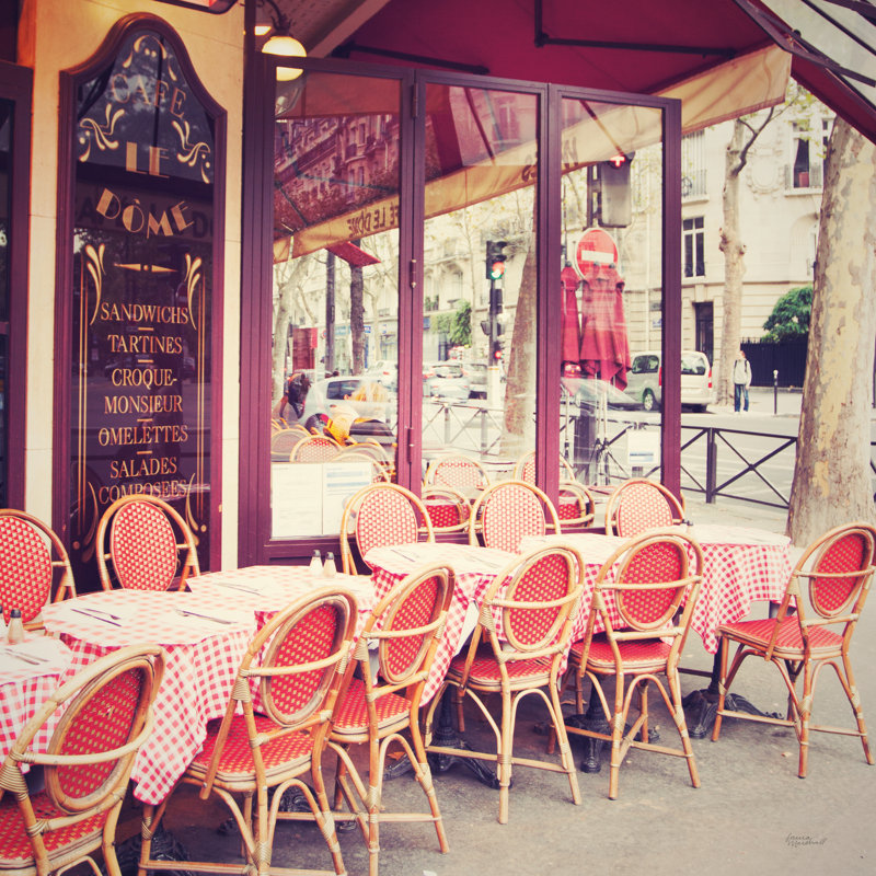 Cafe Le Dome, 20" H x 20" W, Wrapped Canvas, No
