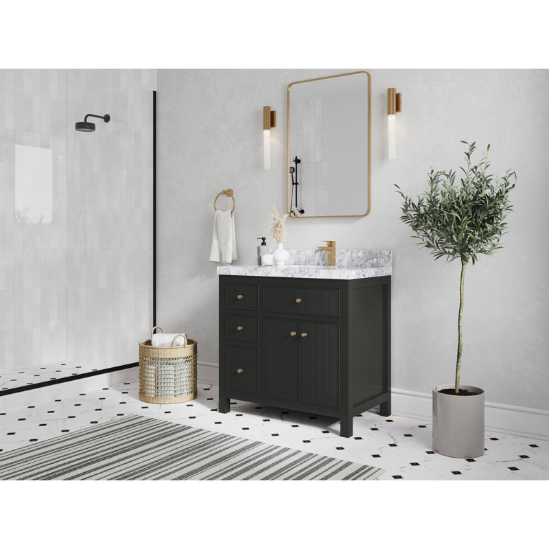 Sonoma 36 po X P 22 po De salle de bain Empira blanc quartz