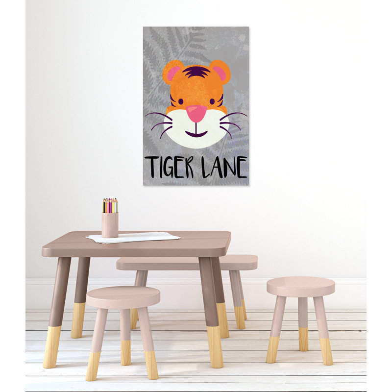 Impression sur papier Tigert Lane Tiger Lane, H 36 po x l 24 po x P 1,5 po, Canevas