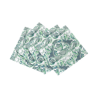 Royal Delft William And Mary Cotton Sateen Cocktail Napkins