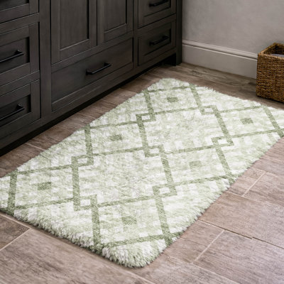Tapis à poil long de qualité supérieure lavable à la machine ADS616