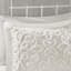 Ensemble de couvre-lit capitonné 100% satin de coton blanc cassé 3 pièces Auturo-611315141-655331532
