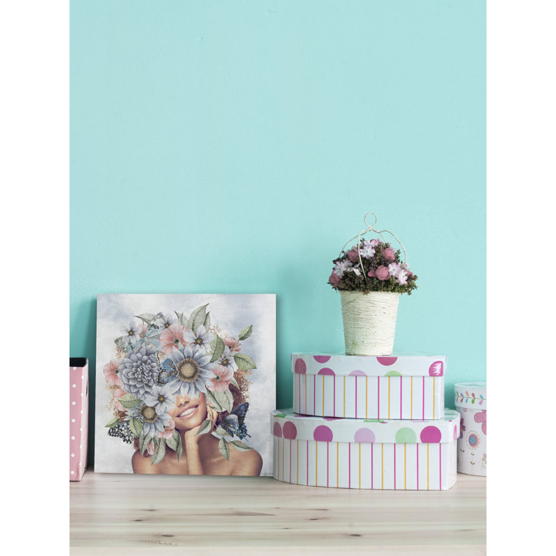 «Just Smile» par Marmont Hill - impression sur toile tendue, H 12 po x l 12 po x P 1,5 po