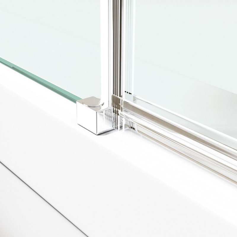 Durovin Bathrooms 1000 x 1000mm Quadrant Frameless Shower Enclosure Hinged Door Corner Entry 8mm Safety Glass With Shower Tray