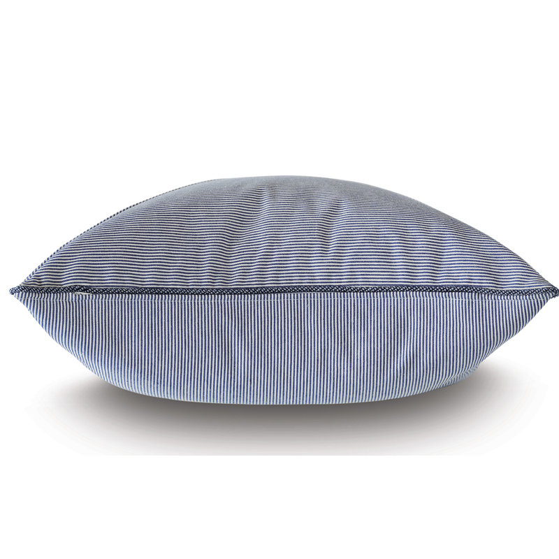 Coussin décoratif en coton pinstripe mitre capri Charlotte Moss