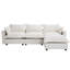 Canapé rembourré avec table basse et repose-pieds-1612932619
