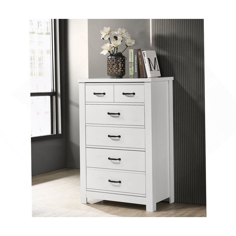 Commode verticale à 5 tiroirs pour chambre à coucher