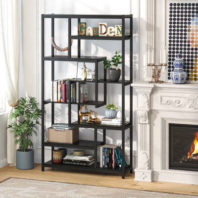 Bibliothèque à 8 tablettes décalées