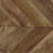 Rustic Tobacco Herringbone 3-Panel Folding Screen
