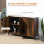 Armoire industrielle, armoire buffet, armoire brun rustique