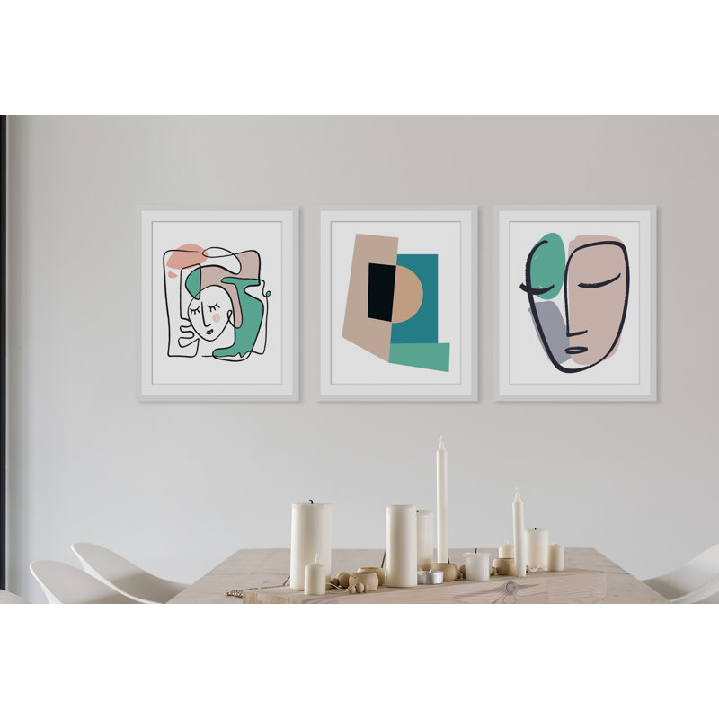 Face - Single Picture Frame Print, 50 cm H x 40 cm W